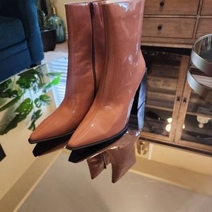 Jeffrey campbell la-siren blush patent boot